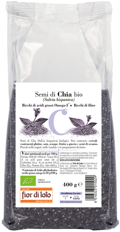 SEMI DI CHIA BIO 400 G - Pharmaleader