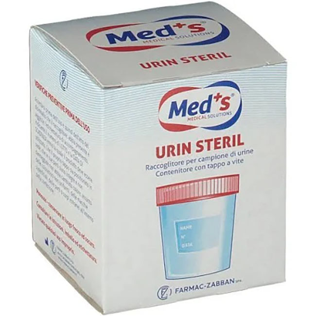 CONTENITORE MEDS URINA STERILE SOTTOVUOTO 120 ML - Pharmaleader