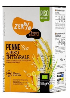 ZERO% GLUTINE PENNE DI RISO INTEGRALE SENZA GLUTINE BIO 500 G - Pharmaleader