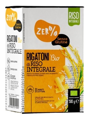 ZERO% GLUTINE RIGATONI DI RISO INTEGRALE SENZA GLUTINE BIO 500 G - Pharmaleader
