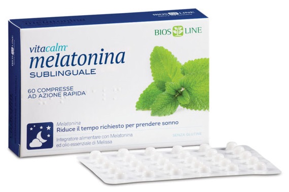 BIOS LINE VITACALM MELATONINA SUBLINGUALE 60 COMPRESSE 1 MG - Pharmaleader