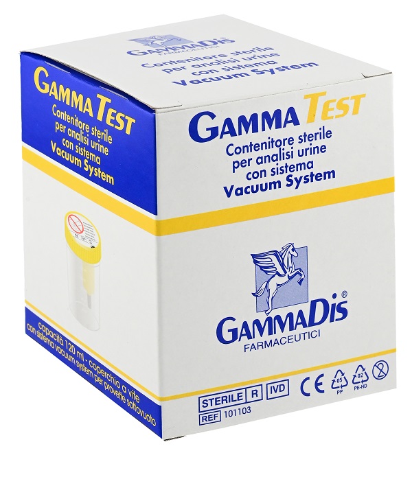 CONTENITORE STERILE PER URINA SOTTOVUOTO 120 ML GAMMADIS - Pharmaleader