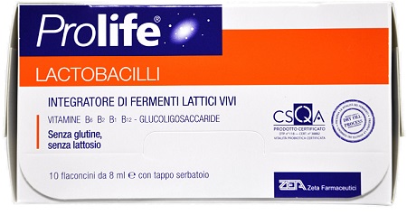 PROLIFE LACTOBACILLI 10 FLACONCINI 8 ML - Pharmaleader
