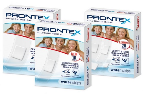 CEROTTO PRONTEX WATER STRIPS ASSORTITO 20 PEZZI - Pharmaleader