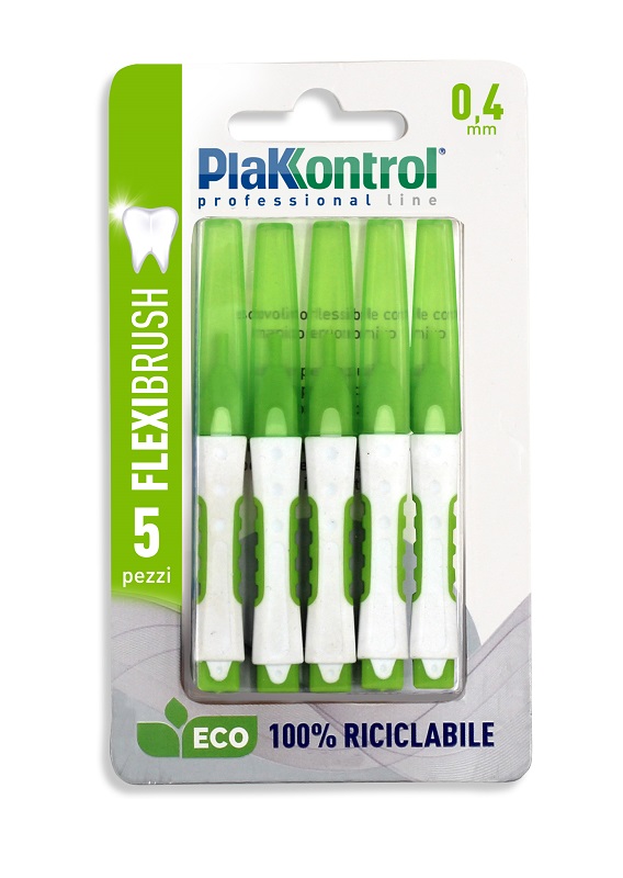 PLAKKONTROL SCOVOLINO INTERDENTALE FLEXI BRUSH04 BLISTER 5 PEZZI - Pharmaleader