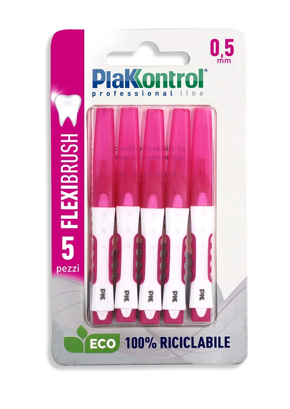 PLAKKONTROL SCOVOLINO INTERDENTALE FLEXI BRUSH05 BLISTER 5 PEZZI - Pharmaleader