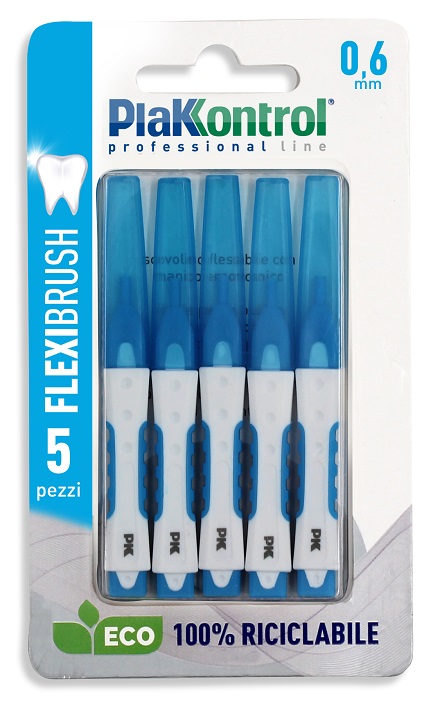 PLAKKONTROL SCOVOLINO INTERDENTALE FLEXI BRUSH06 BLISTER 5 PEZZI - Pharmaleader