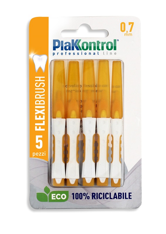 PLAKKONTROL SCOVOLINO INTERDENTALE FLEXI BRUSH07 BLISTER 5 PEZZI - Pharmaleader