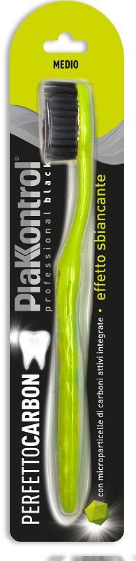 PLAKKONTROL PERFETTO CARBON SPAZZOLINO MANUALE BLISTER 1 PEZZO - Pharmaleader