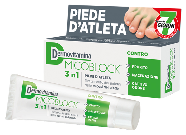 DERMOVITAMINA MICOBLOCK 3 IN 1 PIEDE D'ATLETA 30 ML - Pharmaleader