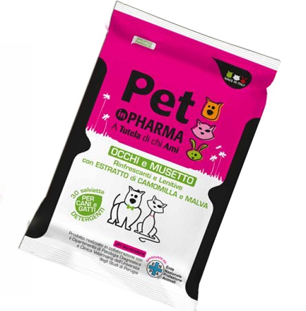 PET IN PHARMA SALVIETTINE OCCHI MUSO 30 PEZZI - Pharmaleader