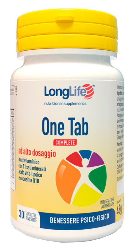 LONGLIFE ONE TAB COMPLETE 30 TAVOLETTE RIVESTITE - Pharmaleader