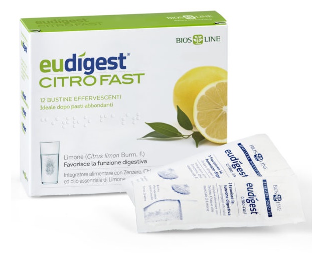 BIOSLINE EUDIGEST CITRO FAST 12 BUSTINE EFFERVESCENTI - Pharmaleader