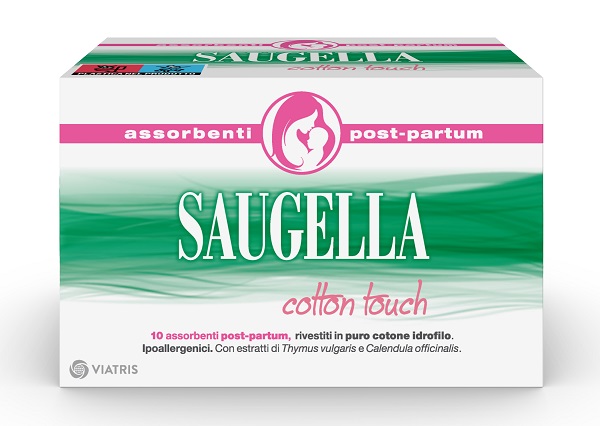 SAUGELLA COTTON TOUCH ASSORBENTI POSTPARTUM 10 PEZZI - Pharmaleader