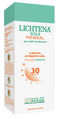 LICHTENA SOLE MINERAL CREMA SPF 30 100 G PER PELLI INTOLLERANTI - Pharmaleader