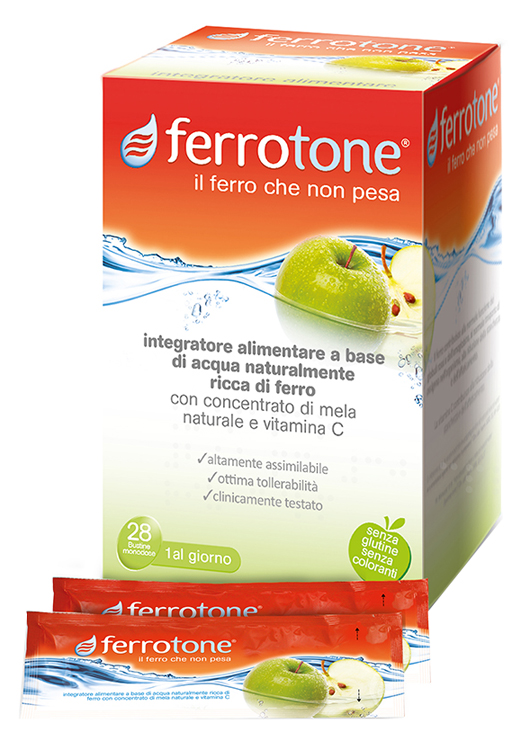 FERROTONE APPLE 28 SACCHETTI 25 ML - Pharmaleader