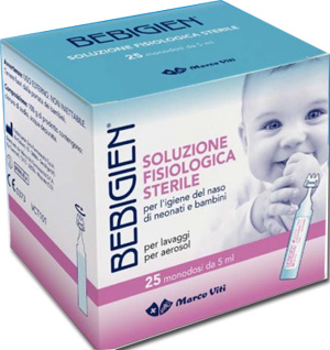 BEBIGIEN SOLUZIONE FISIOLOGICA STERILE 25 FLACONCINI MONODOSE DA 5 ML - Pharmaleader