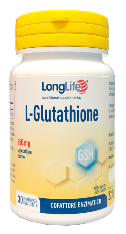 LONGLIFE L-GLUTATHIONE 250 MG 30 COMPRESSE - Pharmaleader