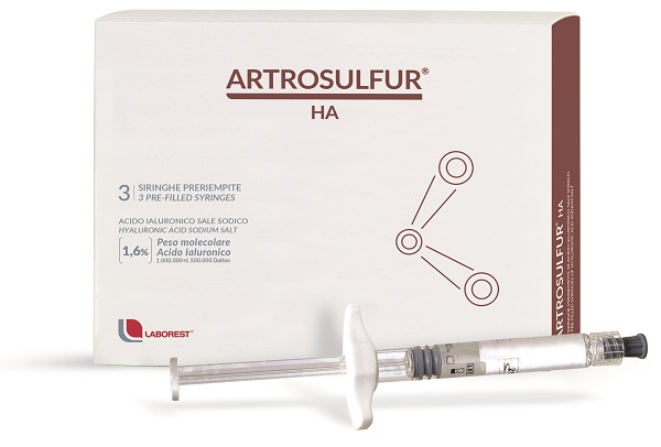 SIRINGA INTRA-ARTICOLARE ARTROSULFUR HA ACIDO IALURONICO 1,6% 2 ML 3 PEZZI - Pharmaleader