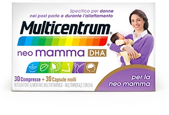 MULTICENTRUM NEO MAMMA DHA 30 COMPRESSE + 30 CAPSULE MOLLI - Pharmaleader