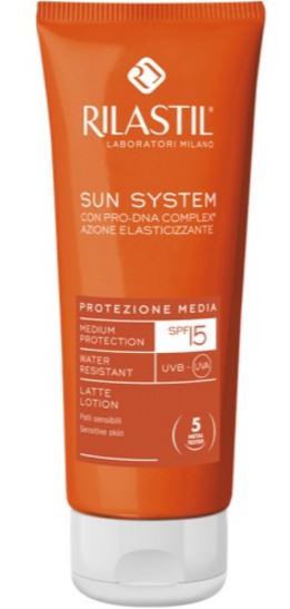RILASTIL SUN SYSTEM PHOTO PROTECTION THERAPY SPF15 LATTE 100 ML - Pharmaleader