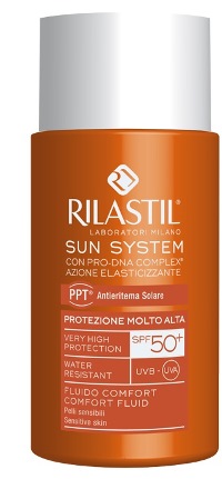 RILASTIL SUN SYSTEM PHOTO PROTECTION THERAPY SPF50+ COMFORT FLUIDO 50 ML - Pharmaleader