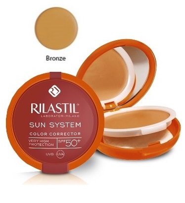 RILASTIL SUN SYSTEM PHOTO PROTECTION THERAPY SPF50+ COMPATTO BRONZE 10 ML - Pharmaleader