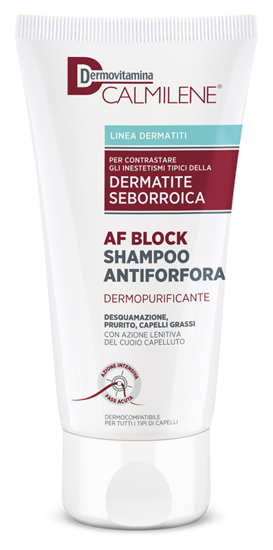 DERMOVITAMINA CALMILENE AF BLOCK SHAMPOO ANTIFORFORA DERMOPURIFICANTE DERMATITE SEBORROICA 200 ML - Pharmaleader