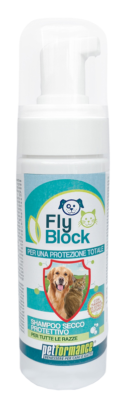 PETFORMANCE FLYBLOCK SHAMPOO SECCO CANI/GATTI 150 ML - Pharmaleader