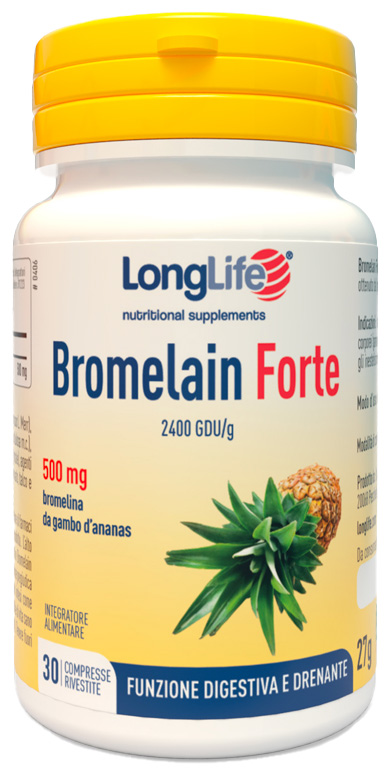 LONGLIFE BROMELAIN FORTE 30 COMPRESSE - Pharmaleader