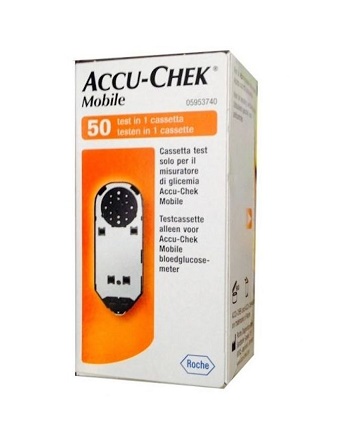 STRISCE MISURAZIONE GLICEMIA ACCU-CHEK MOBILE 50 TEST MIC 2 - Pharmaleader