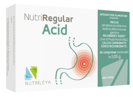 NUTRIREGULAR ACID 20 COMPRESSE MASTICABILI - Pharmaleader