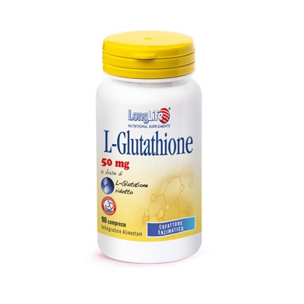 LONGLIFE L-GLUTATHIONE 50 MG 90 COMPRESSE - Pharmaleader