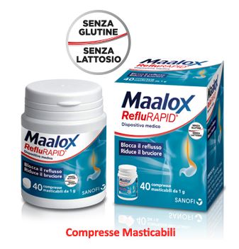 MAALOX REFLURAPID 40 COMPRESSE MASTICABILI - Pharmaleader