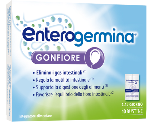 ENTEROGERMINA GONFIORE 10 BUSTINE BIPARTITE - Pharmaleader