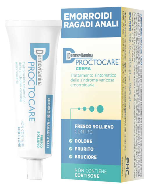DERMOVITAMINA PROCTOCARE CREMA EMORROIDI RAGADI ANALI 30 ML CON CANNULA - Pharmaleader