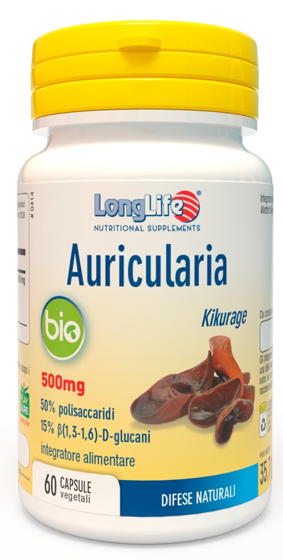 LONGLIFE AURICULARIA BIO 60 CAPSULE - Pharmaleader