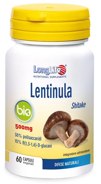 LONGLIFE LENTINULA BIO 60 CAPSULE VEGETALI DA 595 MG - Pharmaleader