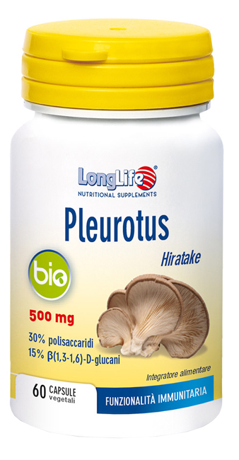 LONGLIFE PLEUROTUS BIO 60 CAPSULE VEGETALI - Pharmaleader