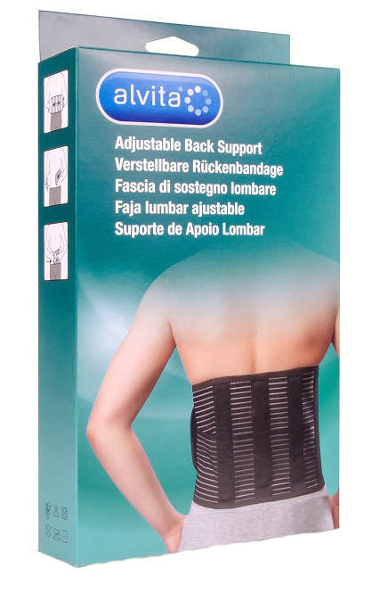 ALVITA FASCIA LOMBARE MISURA 2 CIRCONFERENZA 100-120 CM - Pharmaleader