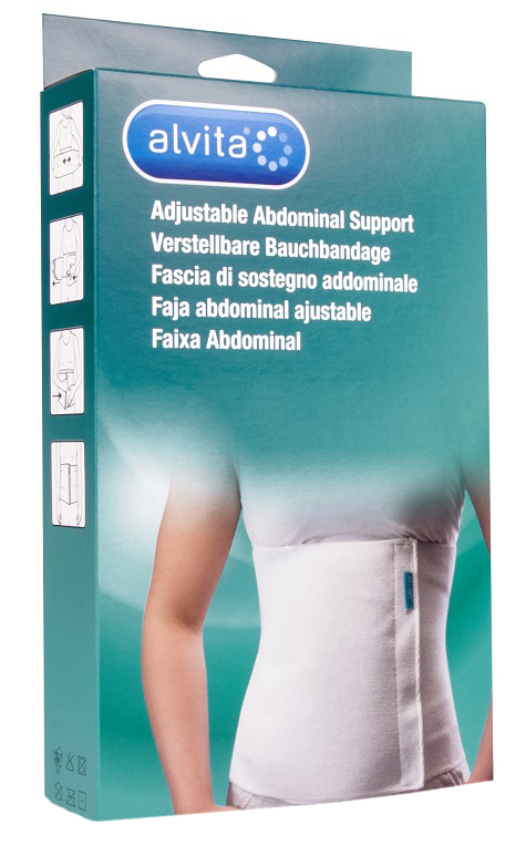 ALVITA FASCIA ADDOMINALE MISURA 1 CIRCONFERENZA 75-95 CM - Pharmaleader