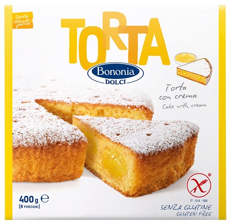 BONONIA DOLCI TORTA CON CREMA SENZA GLUTINE 400 G - Pharmaleader