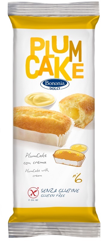 BONONIA DOLCI PLUMCAKE CON CREMA SENZA GLUTINE 6 X 45 G - Pharmaleader