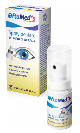 OFTAMED'S SPRAY OCULARE OCCHI ROSSI E IRRITATI ESTRATTO EUFRASIA 10 ML - Pharmaleader