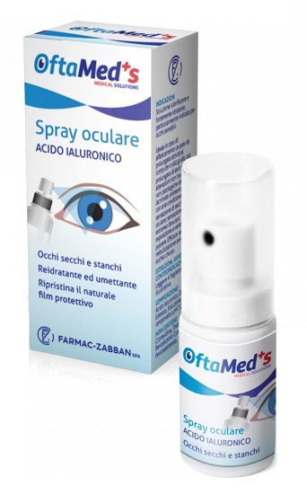 OFTAMED'S SPRAY CULARE OCCHI SECCHI E STANCHI ACIDO IALURONICO 10 ML - Pharmaleader