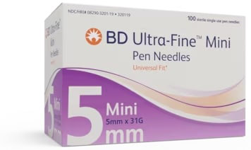 AGO PER PENNA DA INSULINA THINWALL BD GAUGE 31 5 MM 100 PEZZI - Pharmaleader