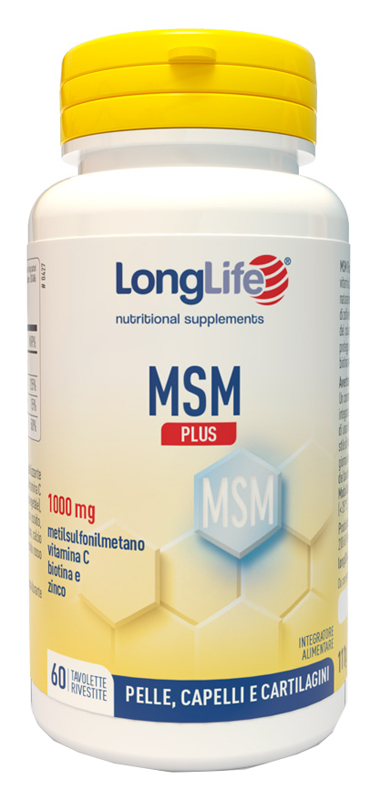 LONGLIFE MSM PLUS 60 TAVOLETTE RIVESTITE DA 1,85 G - Pharmaleader