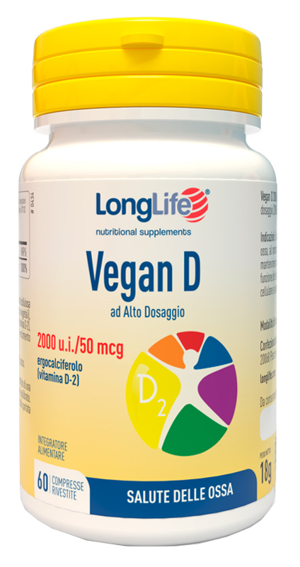 LONGLIFE VEGAN D 60 COMPRESSE - Pharmaleader