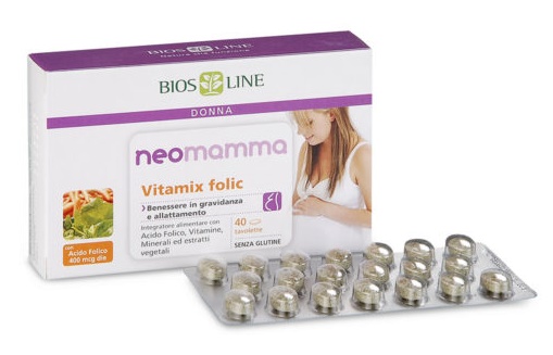 BIOSLINE NEOMAMMA VITAMIX FOLIC 40 COMPRESSE NEW - Pharmaleader
