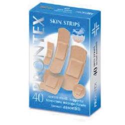 CEROTTO PRONTEX SKIN STRIPS 6 FORMATI ASSORTITI ASTUCCIO 40 PEZZI - Pharmaleader